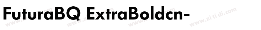 FuturaBQ ExtraBoldcn字体转换